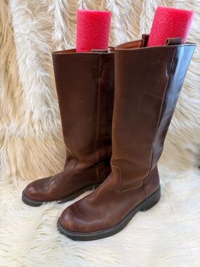 New J. Crew Brown Leather Womens Size 8 Boots